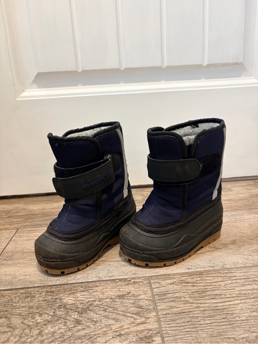 LL Bean Kids Winter Snow Boots - Navy/Black